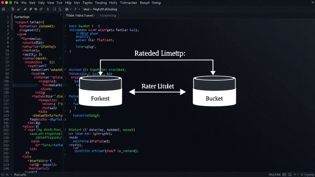 Conceptual diagram of the Token Bucket rate limiting algorithm