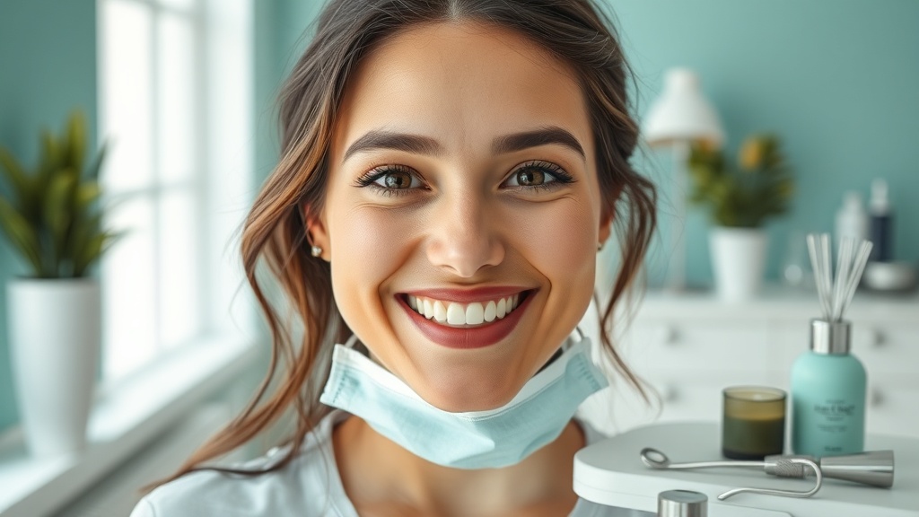 Antes y después de limpieza dental profunda: encías saludables y dientes limpios