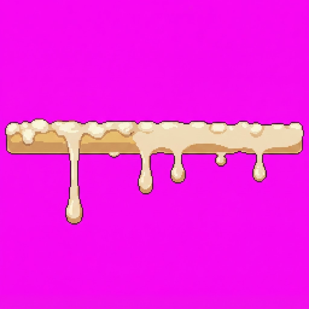 Image: Recreate the dripping beer foam from the reference