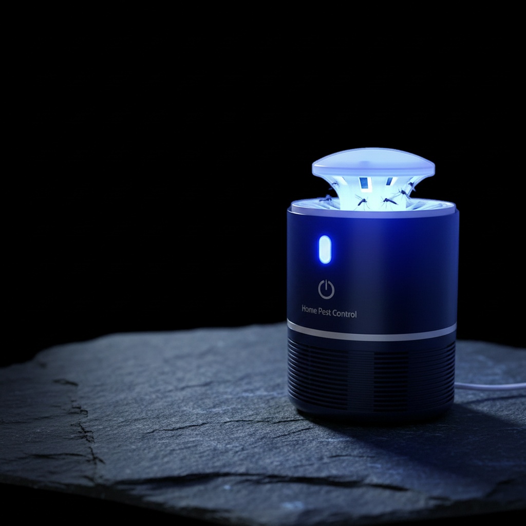 NoirFold device on child's nightstand next to crib