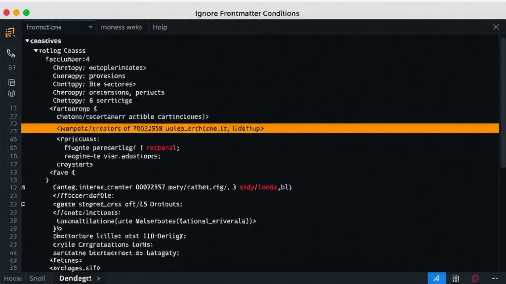 Example of Cursor's .mdc file structure with frontmatter conditions