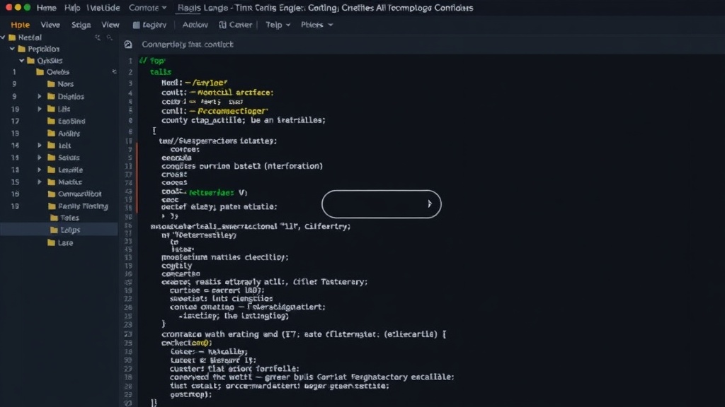 A single, elegant button on a minimalist user interface for a complex application