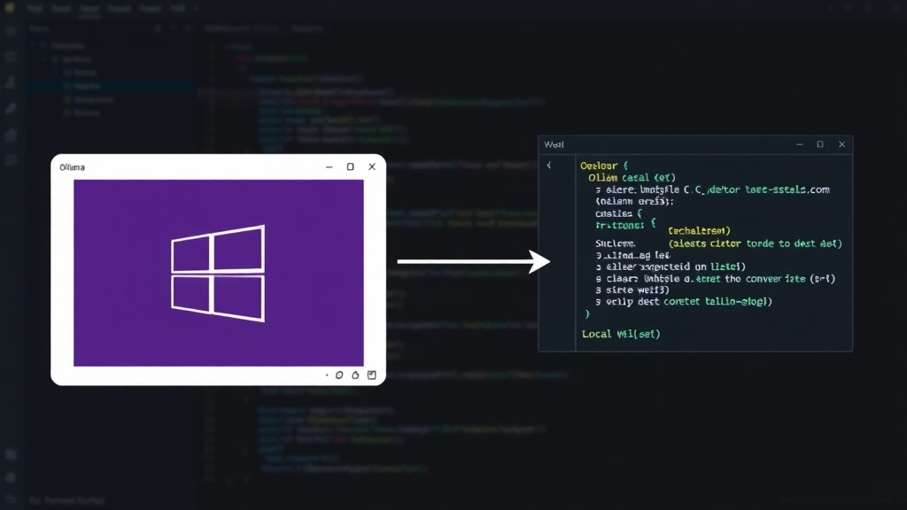 Diagram illustrating Ollama on Windows and Aider within WSL2, connected for local AI coding.