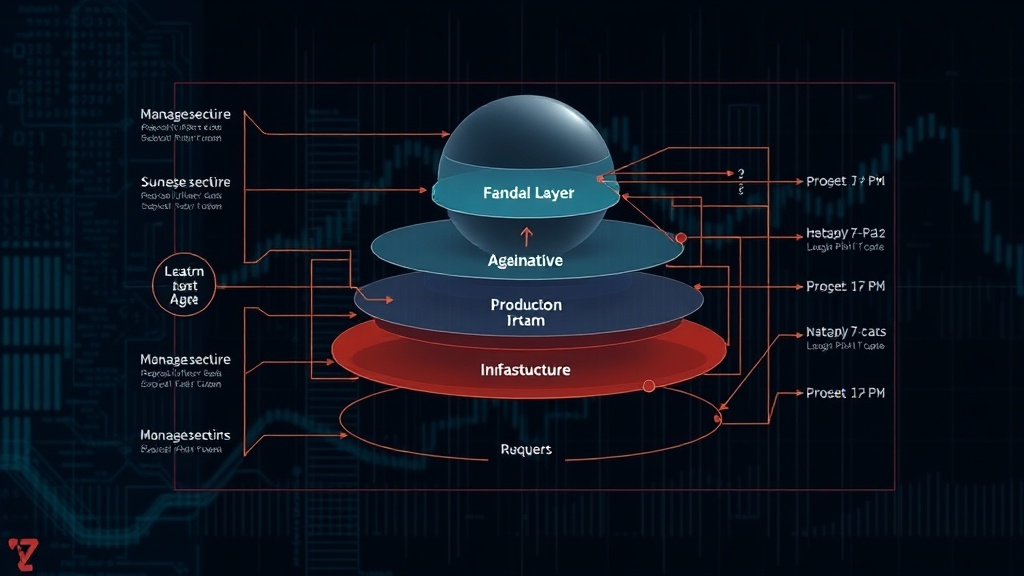 Diagram illustrating the complex layers of infrastructure required for a production AI agent.