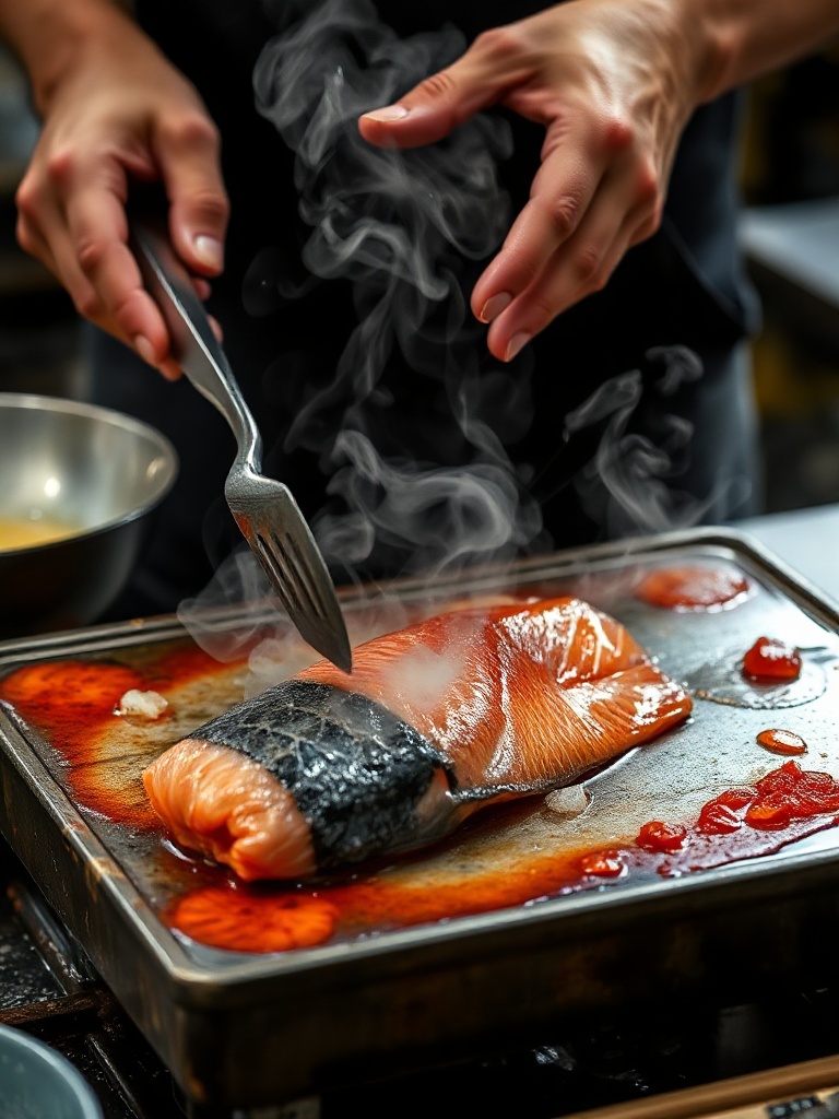 saumon fumé preparation