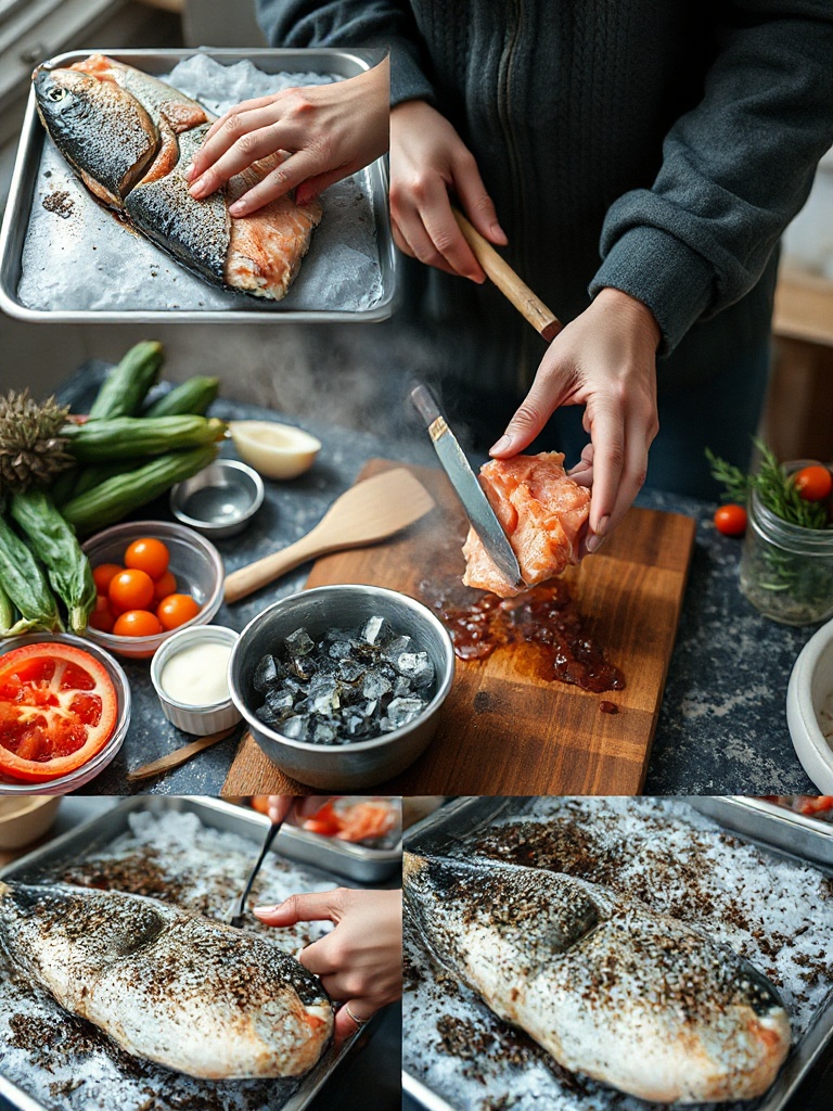 saumon fumé preparation