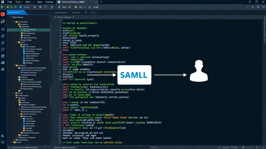 Diagram illustrating the SAML SSO flow between an Identity Provider and a Service Provider.