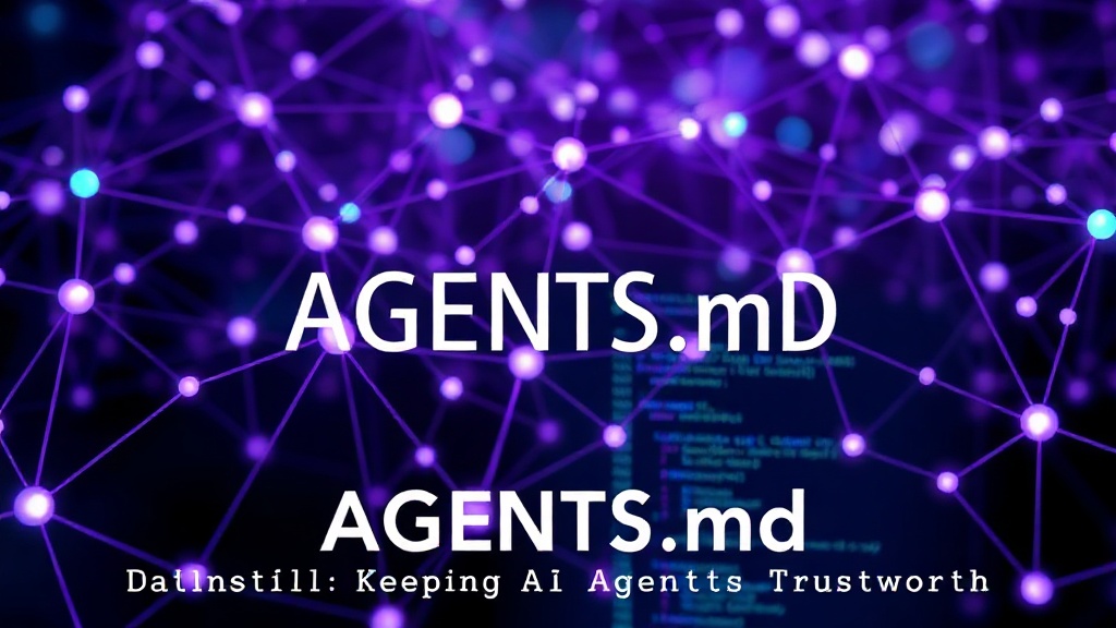 A visual representation of a well-maintained AGENTS.md file linked to code.