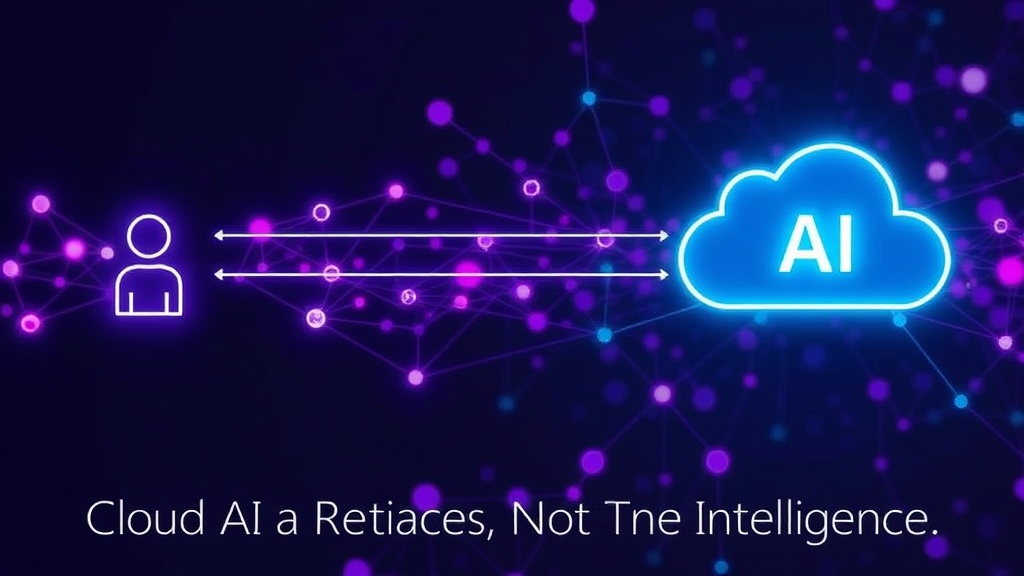 Diagram illustrating the flow of data from user to cloud AI service and back