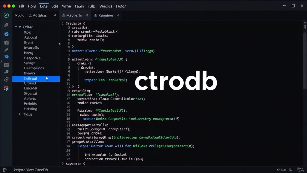 Developer installing ctrodb via npm in a terminal window.