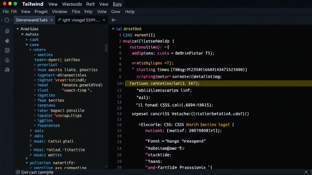 Example of Tailwind CSS v4 configuration within a CSS file.
