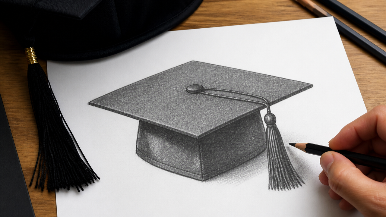 How to Draw a Perfect Graduation Cap: Simple Step-by-Step Tutorial