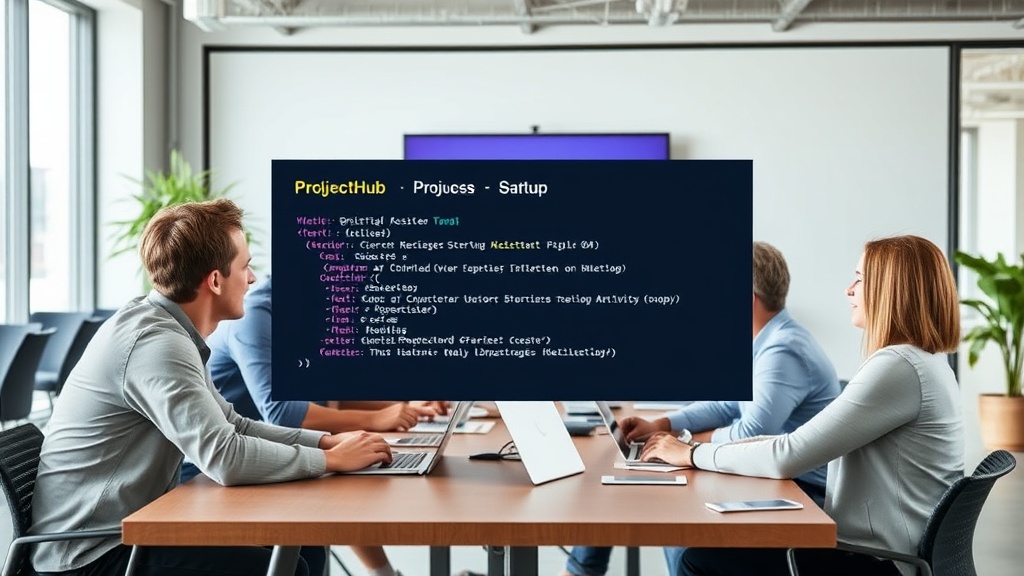 Example of ProjectHub.js script tag integration on a webpage.