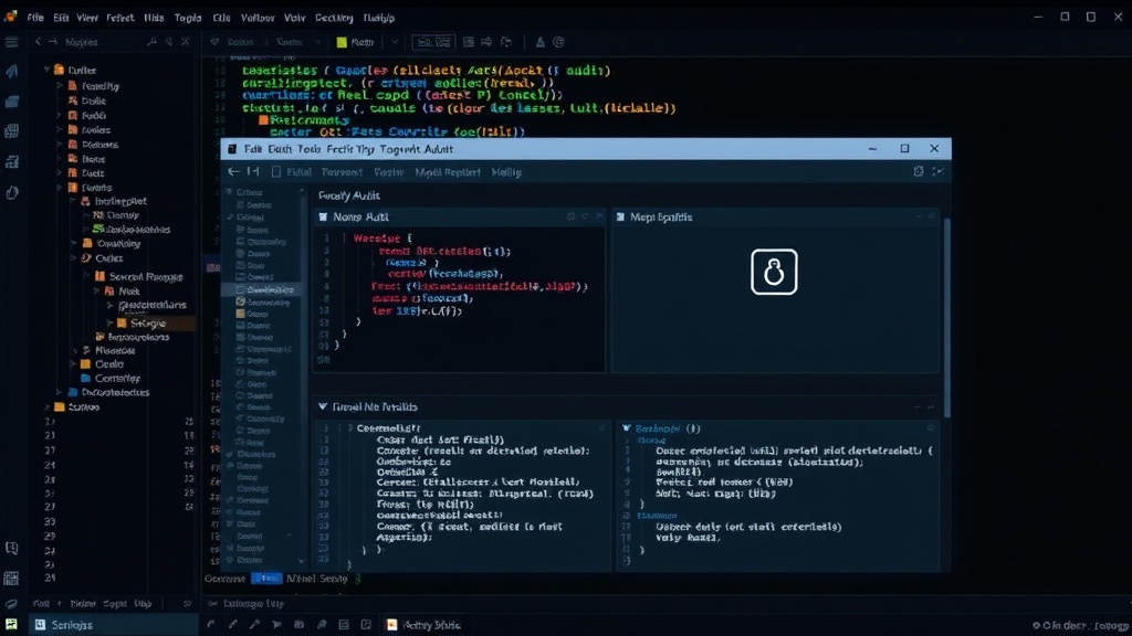 Soterios application interface showcasing security audit and firewall management modules.
