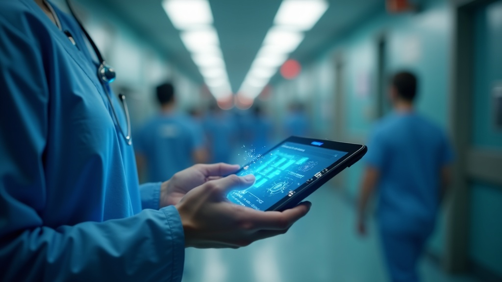 Healthcare AI technology agent architecture showing scheduling, prior authorization, and billing agents coordinating through an orchestration layer
