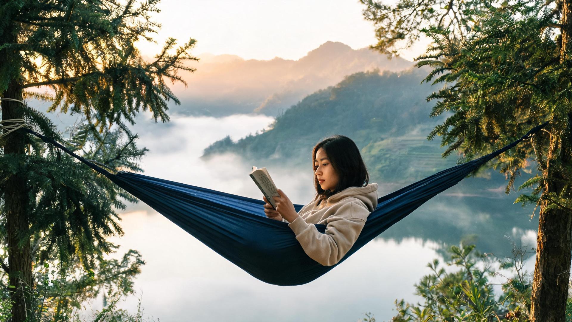Cắm trại thư giãn trên võng bên hồ núi Sapa - hammock camping Việt Nam - ProCamping.vn