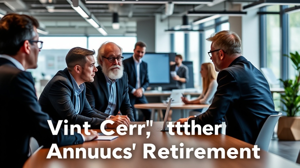 Vint Cerf, widely recognized as a 'father of the Internet,' is retiring.