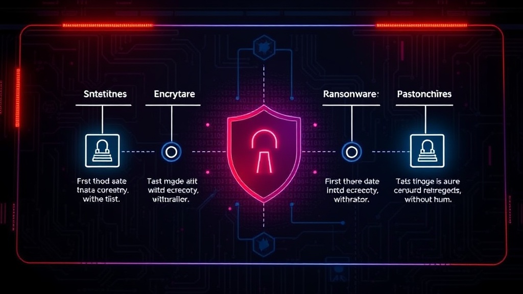 Diagram illustrating the autonomous stages of a ransomware attack lifecycle.