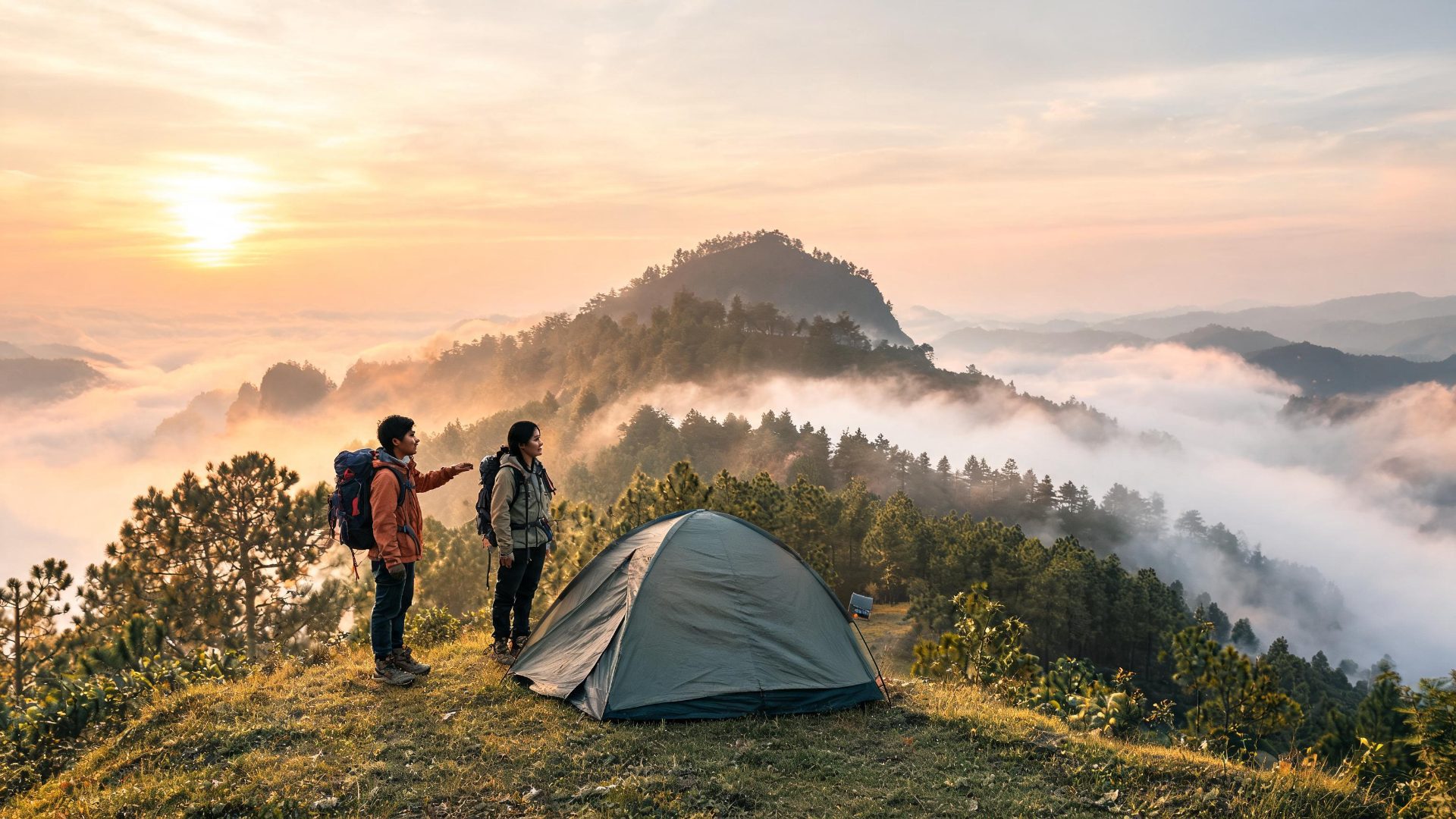 Cắm trại núi Langbiang Đà Lạt Tây Nguyên - lều bên đỉnh núi huyền thoại - ProCamping.vn