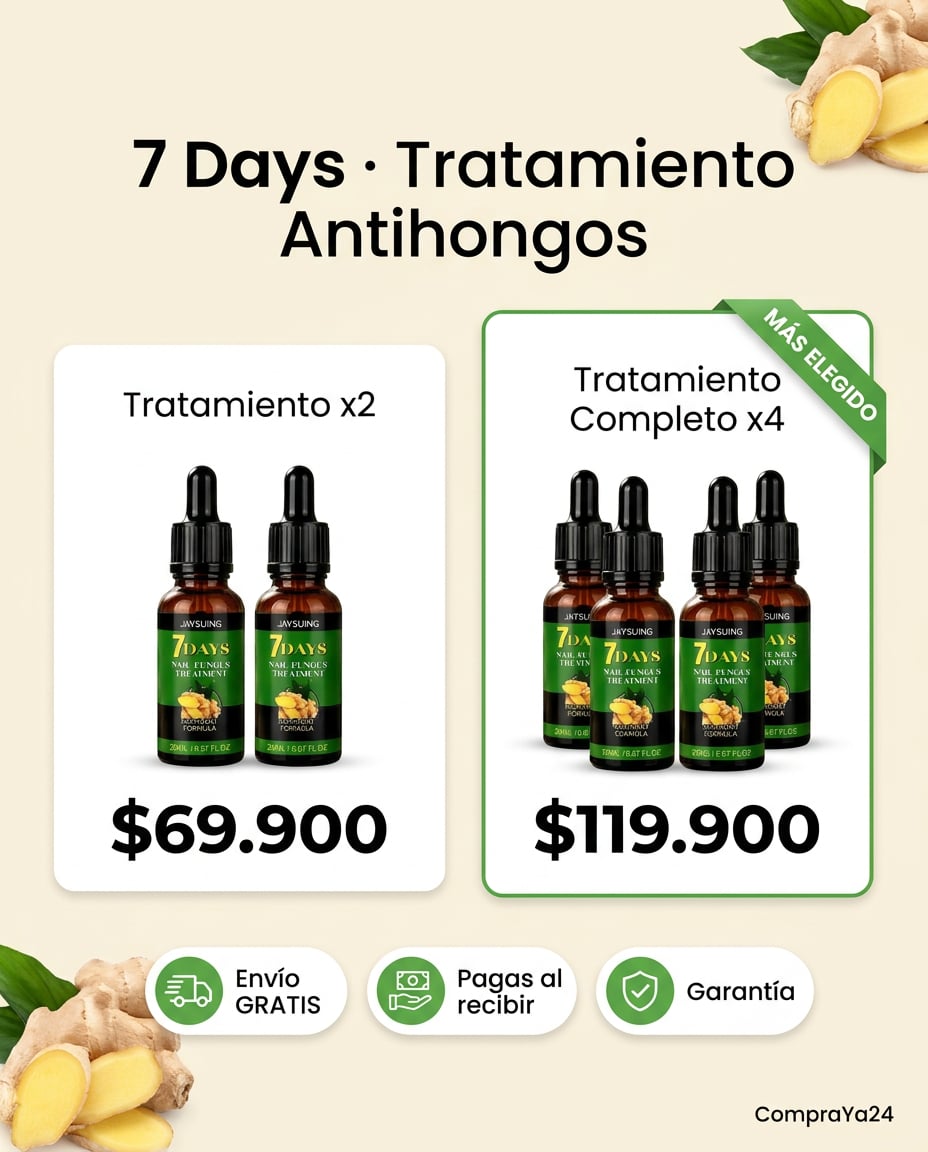 7 Days Elimina Hongos — Tratamiento Natural para Uñas (Pies y Manos)