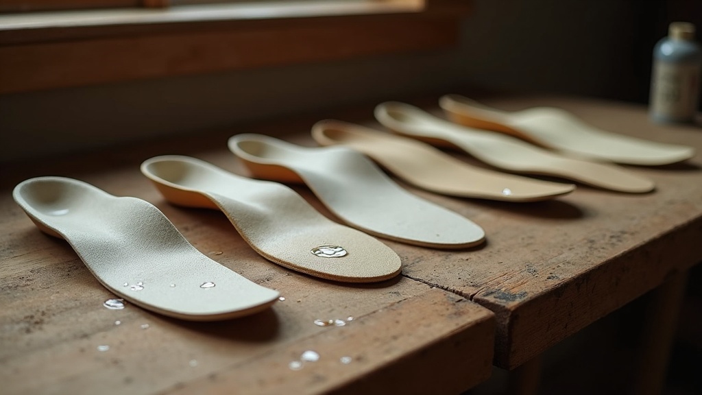 Comparison of work boot insoles for wet conditions