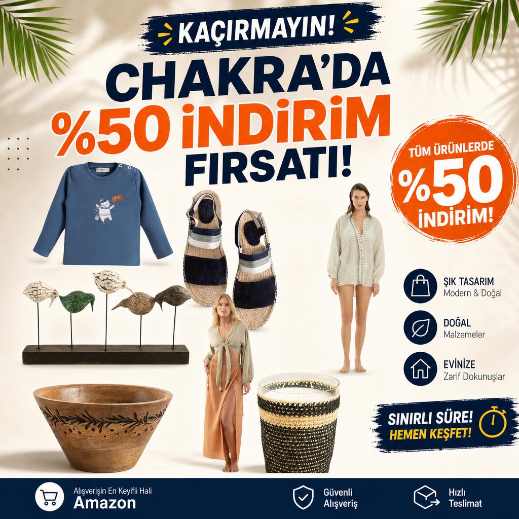 CHAKRA'DA %50 İNDİRİM FIRSATI!