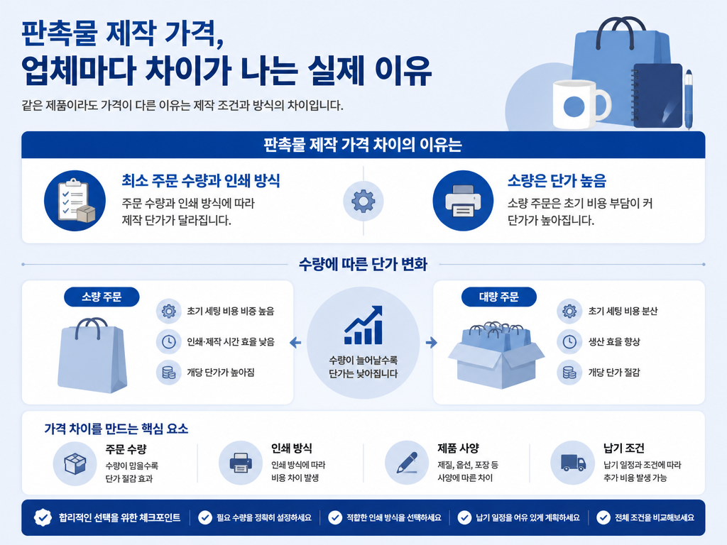 판촉물 제작 가격에서 결정적인 한 가지