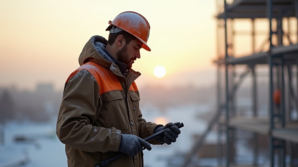 Ropa de trabajo transpirable para construcción en invierno