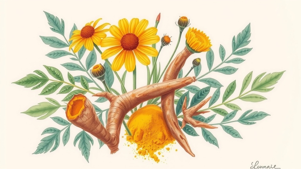 Remédio Caseiro para Dor na Coluna: Arnica e Cúrcuma