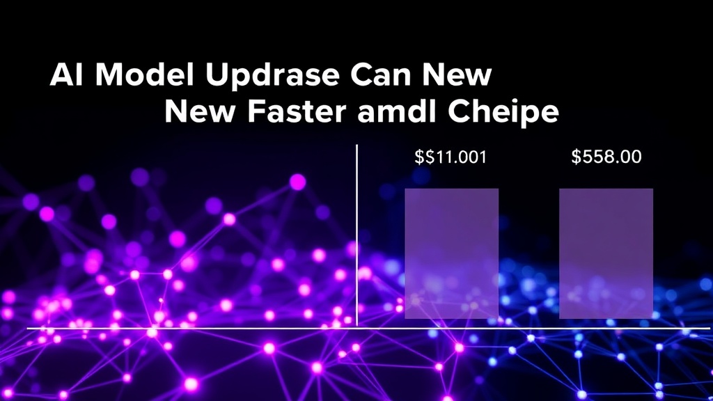 Comparison chart showing inference speed vs. cost for different AI model versions