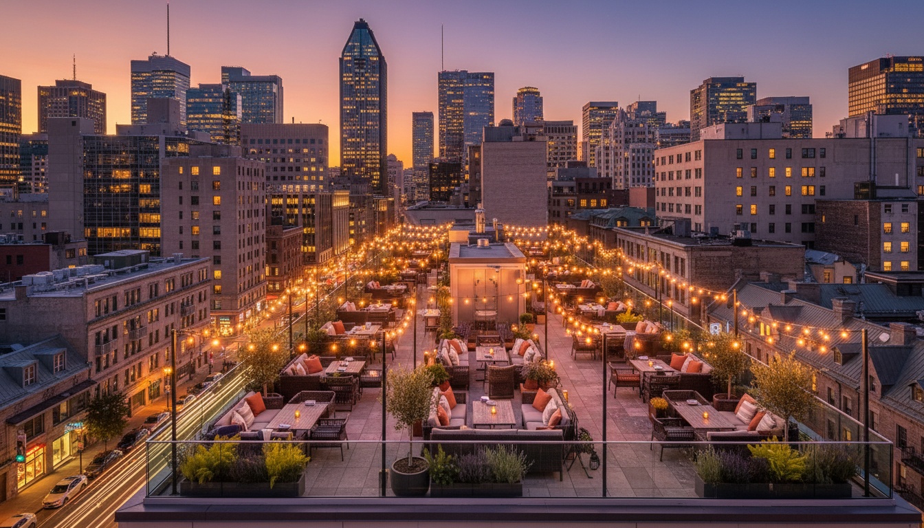 Private dining and group event setup at Tomahawk Group Montreal
