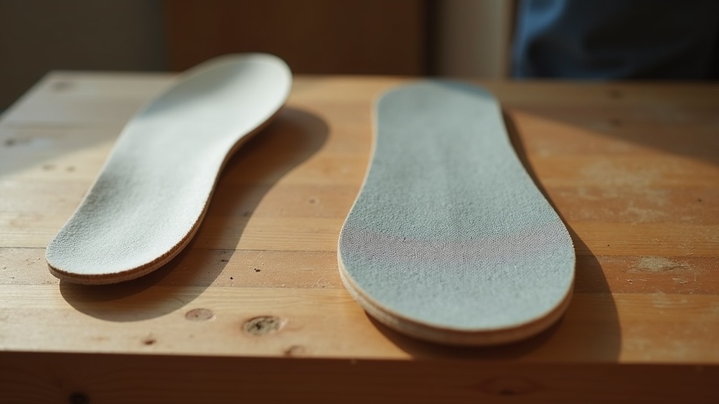 Custom orthotic vs off-the-shelf insole side by side comparison