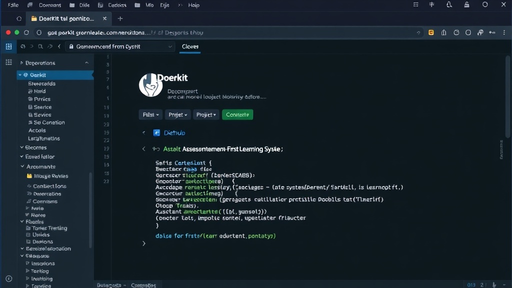 Doerkit GitHub repository main page showing project overview and clone command