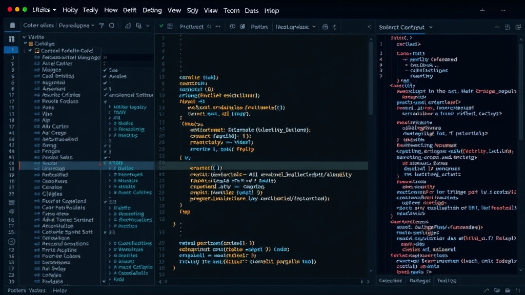 AI model outputting a code snippet within a visual development environment