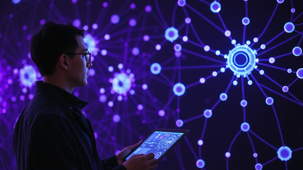 Human supervisor reviewing AI-generated logistics and scheduling recommendations