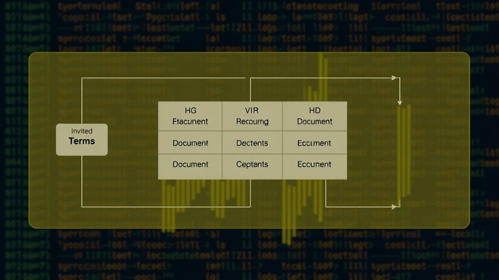 Diagram illustrating an inverted index mapping terms to document IDs