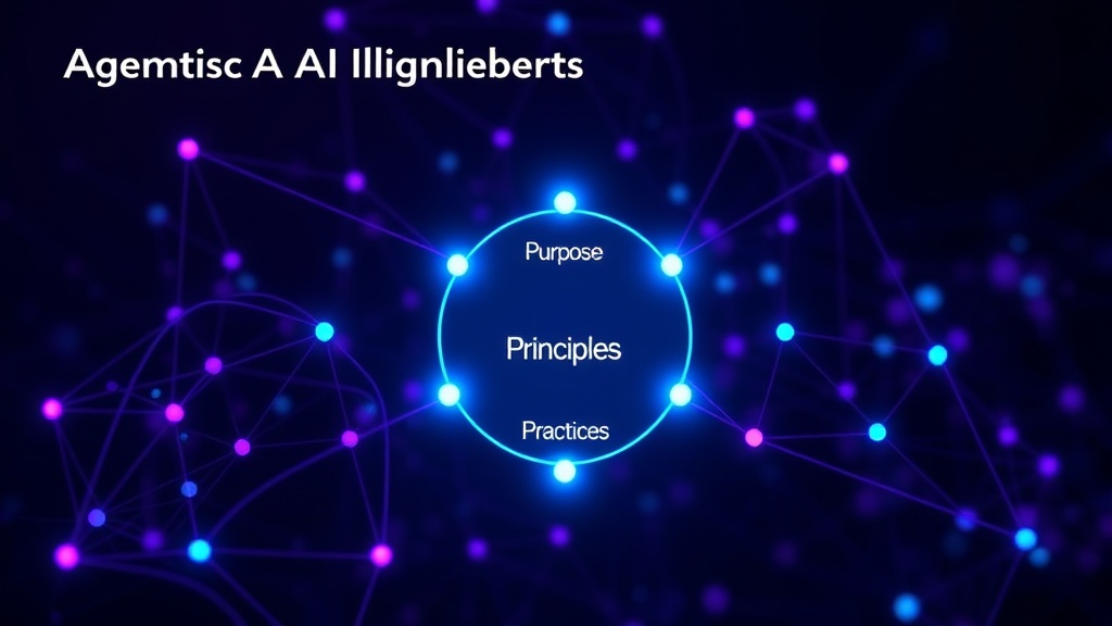 Diagram illustrating the three dimensions of agentic AI alignment: Purpose, Principles, and Practices