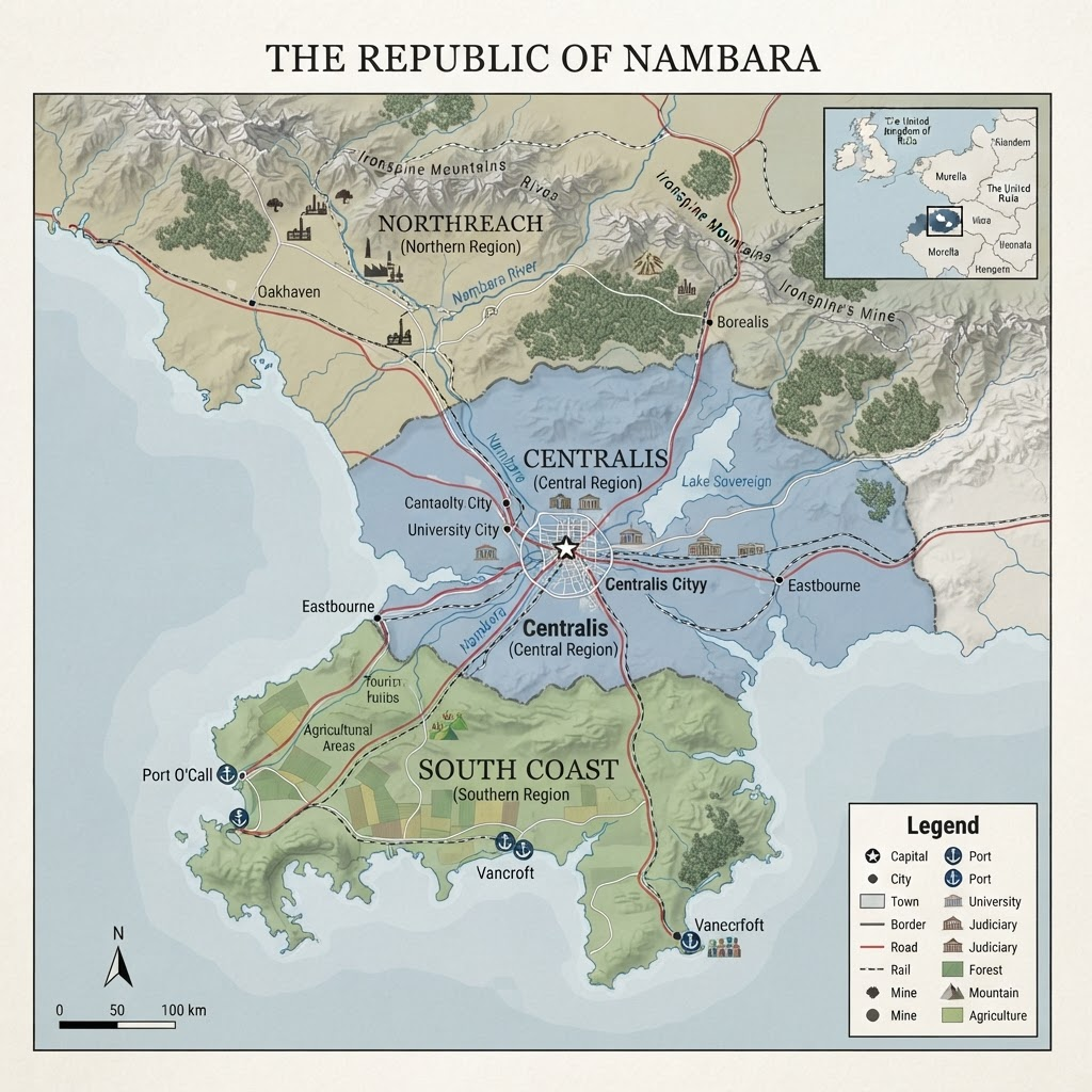 Nambara Political Map (2)