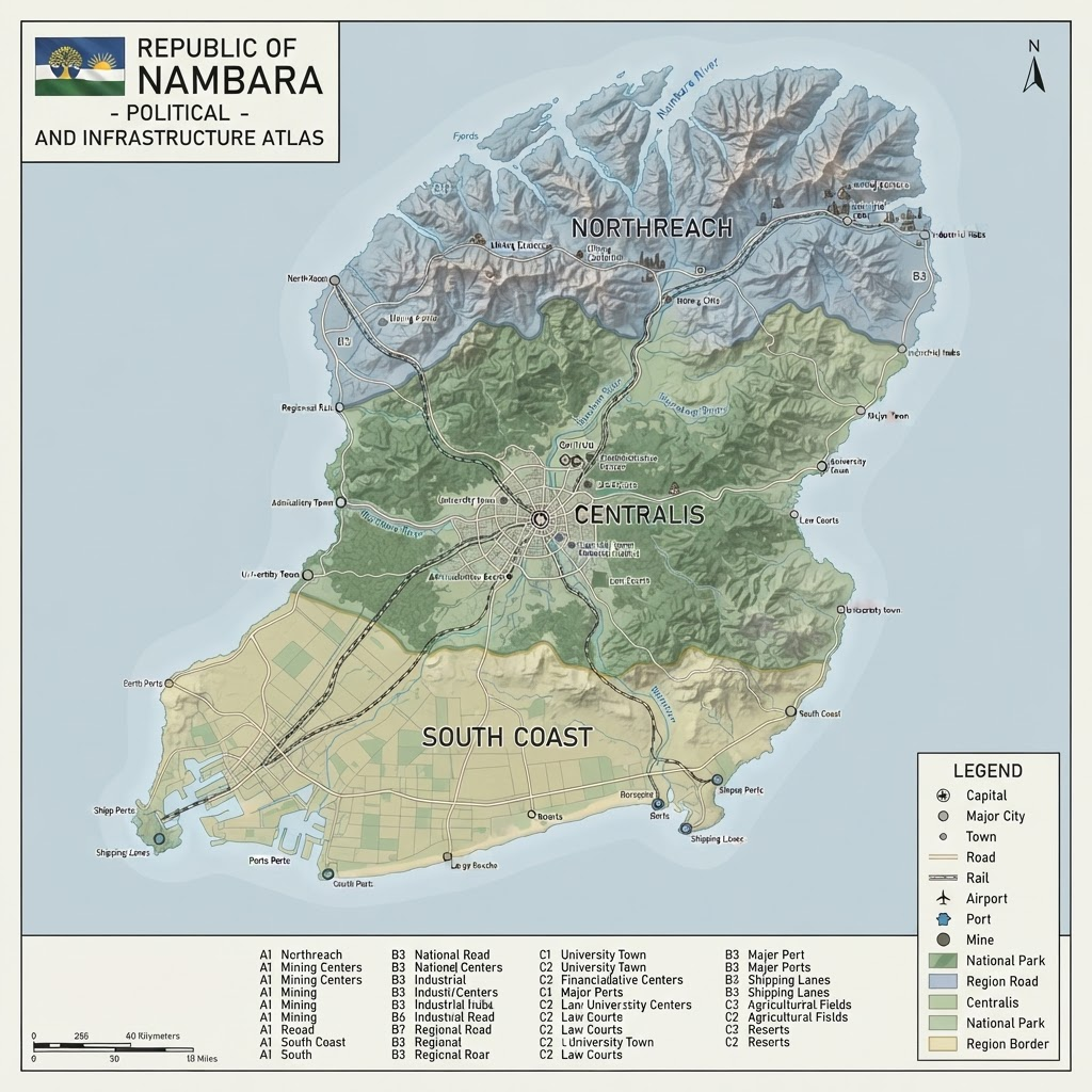 Nambara Political Map