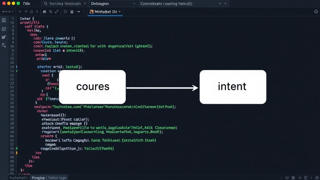 Diagram illustrating the 'intent gap' between code and human rationale