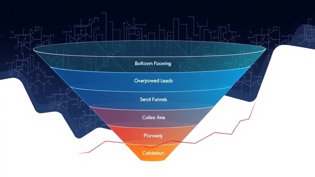 A visual representation of a sales funnel, highlighting the overlooked bottom tiers.