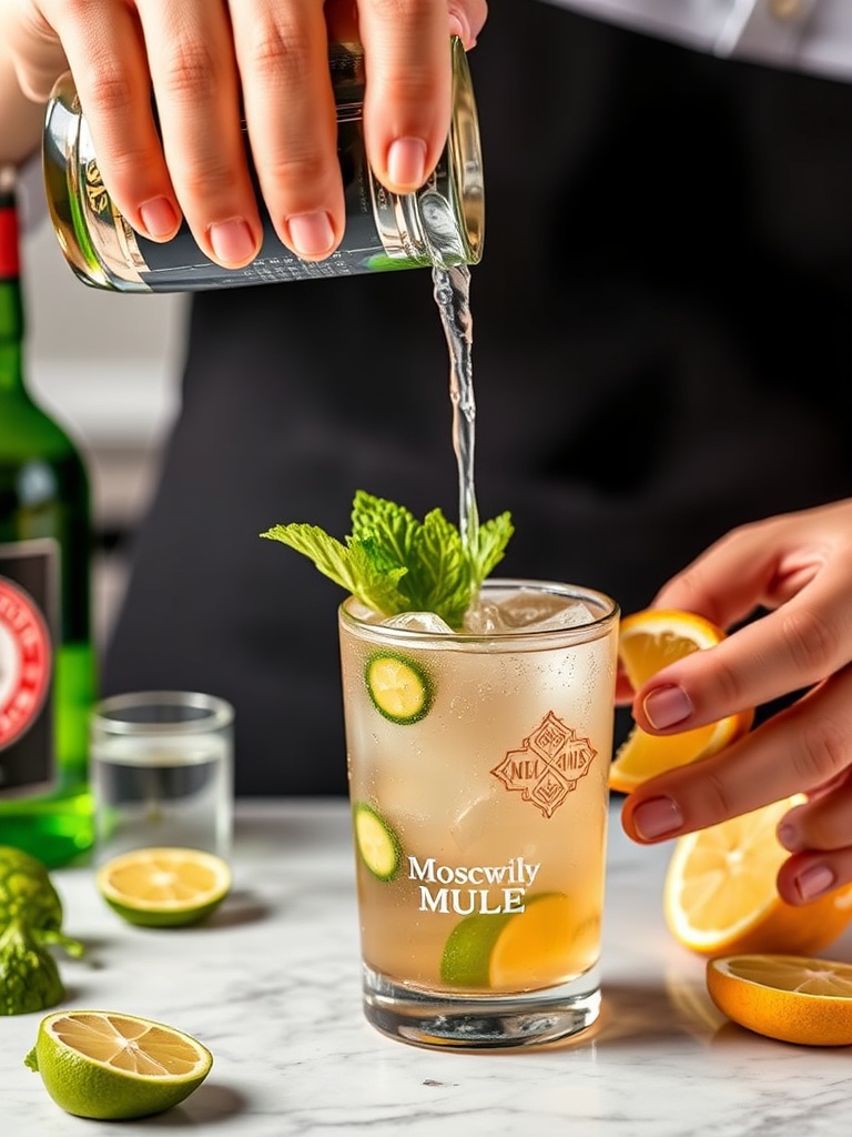 cocktail moscow mule preparation