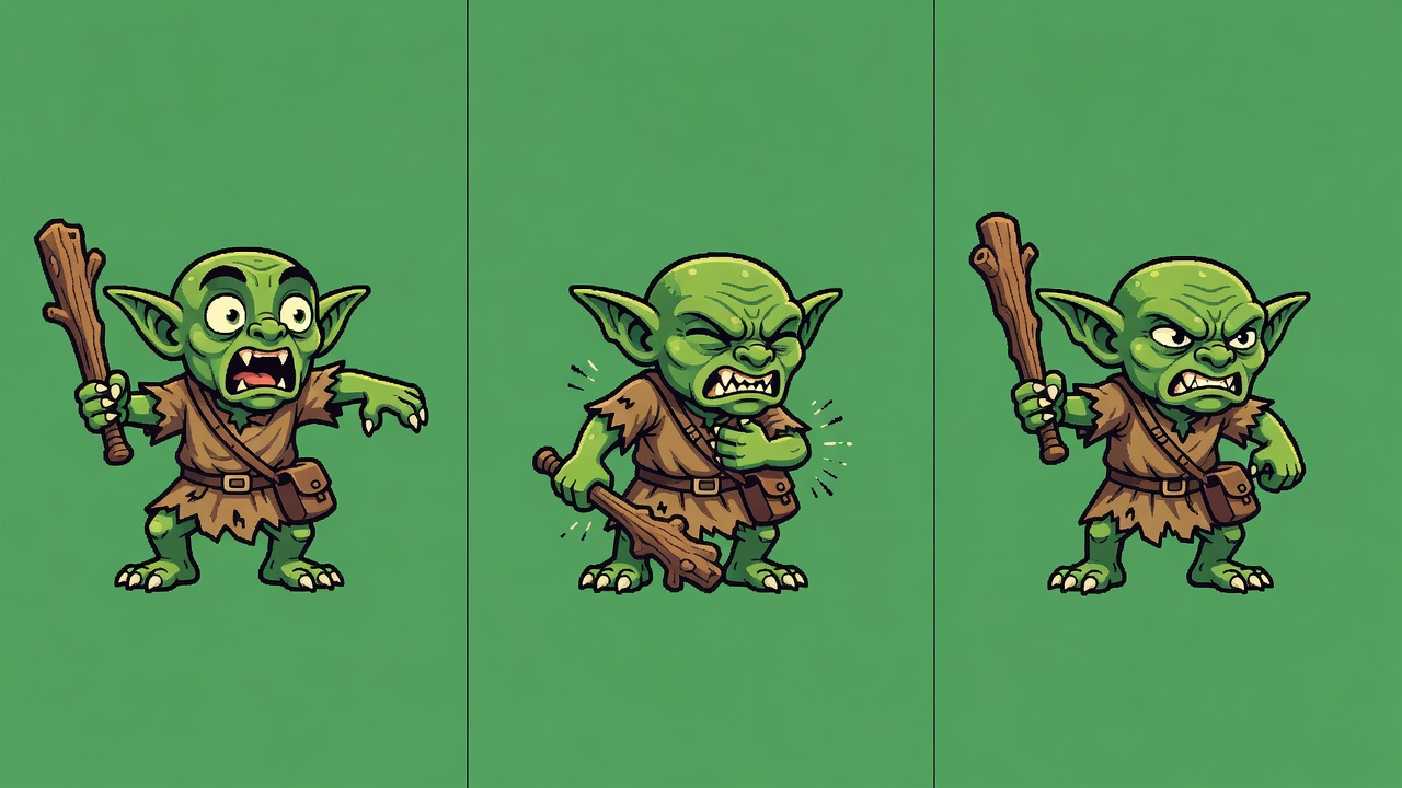 Goblin Recruit Hit Reaction Strip (2 / 2)