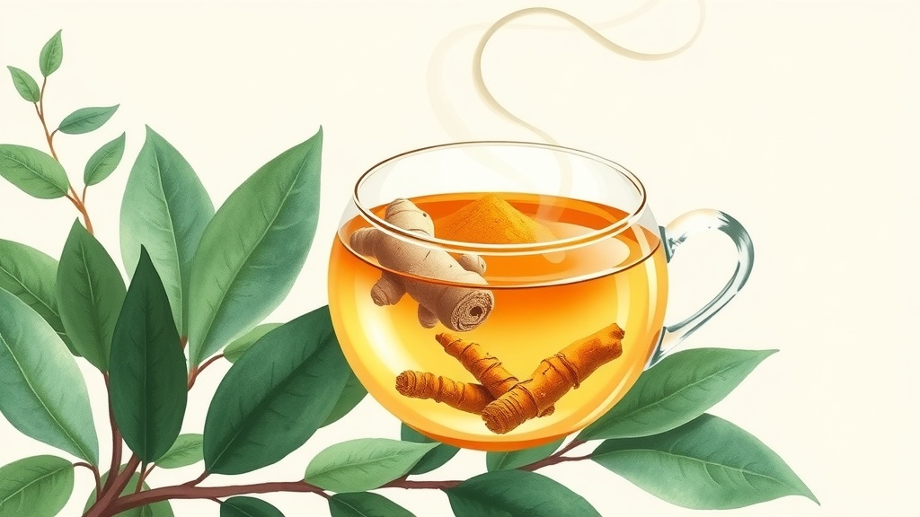 Chá de Gengibre e Cúrcuma: Receita Anti-inflamatória