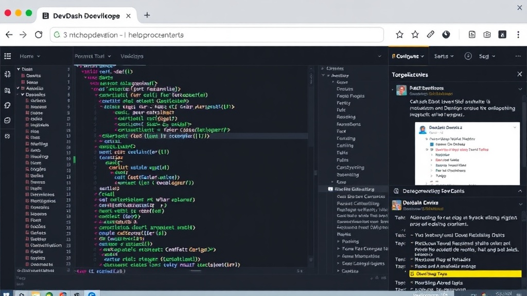 DevDash homepage showcasing the array of developer tools available