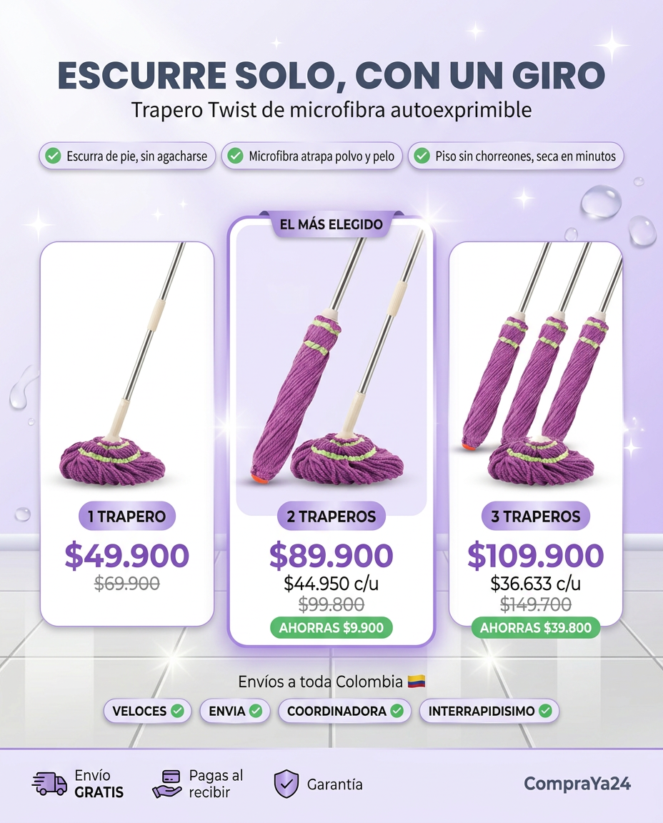 Trapero Twist Microfibra Autoexprimible