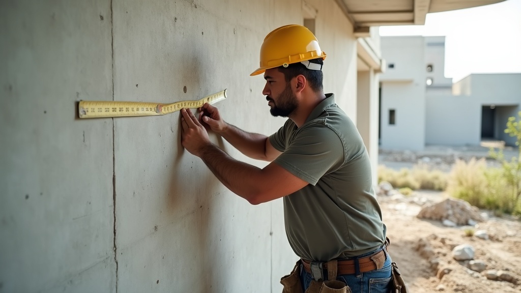 Trabajador de construcción en talla grande con ropa laboral resistente