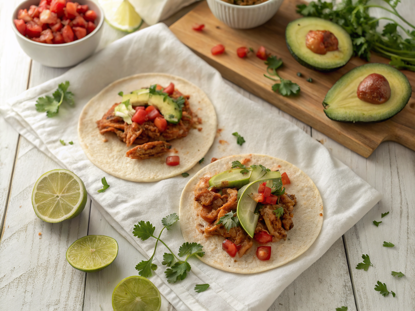 Smoky Chipotle Chicken Tinga Tacos