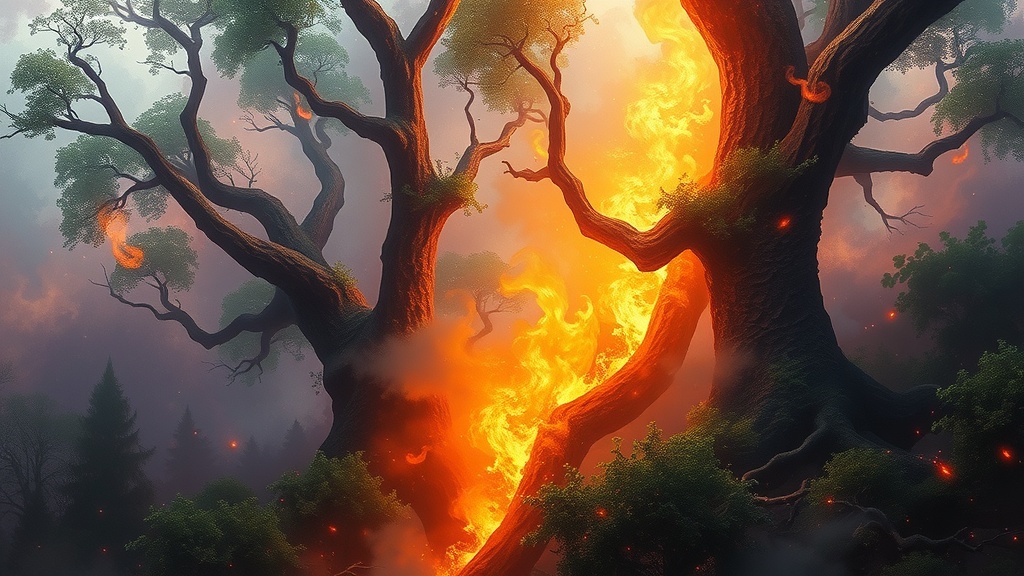 Sonhar com Fogo em Floresta: Proteção e Transformação