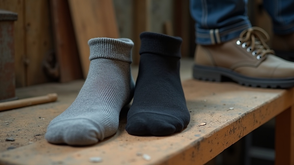 Calcetines merino vs sintético para el trabajo: comparativa real